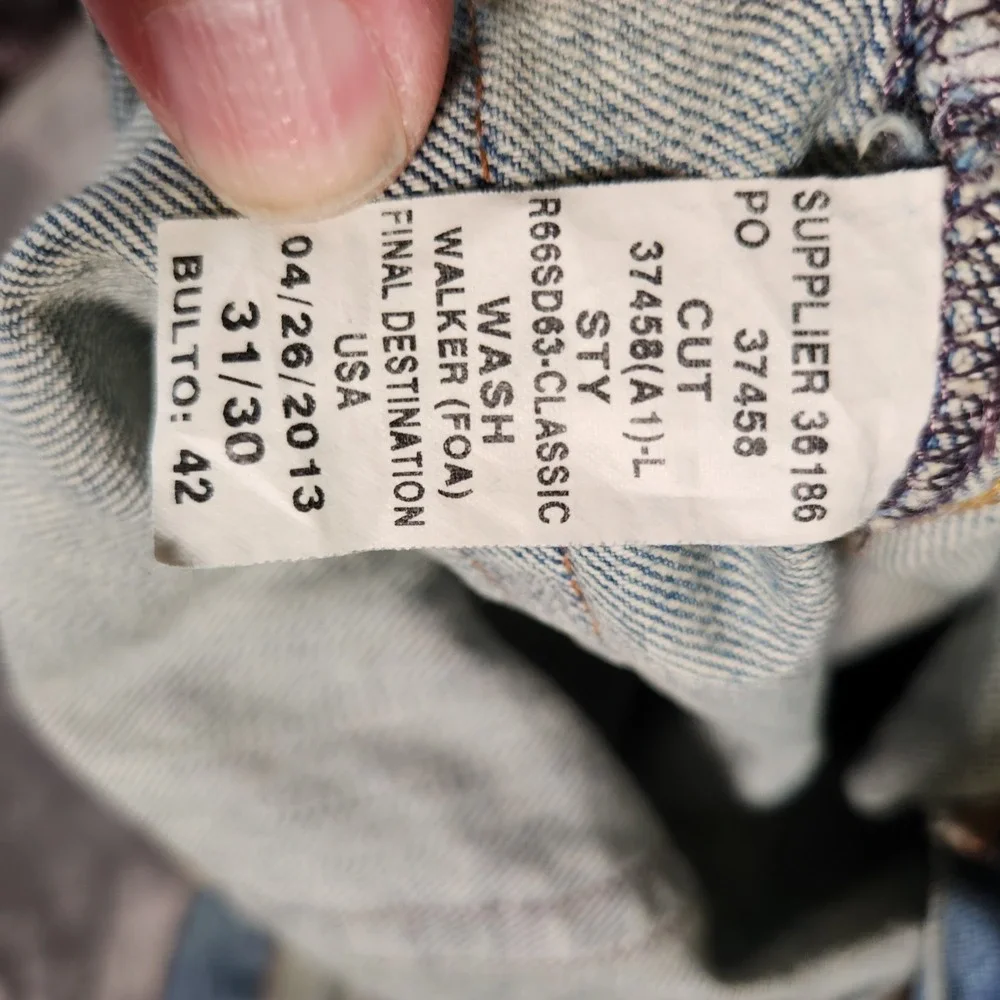 Polo Ralph Lauren Jeans Men's 33X26 (31X30) Blue 867 Classic Fit Denim‎ HEMMED - Picture 11 of 15